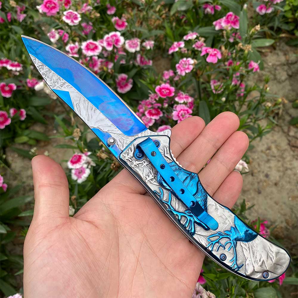 Fantastic Reindeer Folding Knife - Tophatter Daily Deals