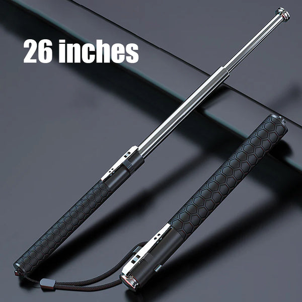 AUTOMATIC SPRING TELESCOPIC STICK SELF-DEFENSE TOOL 26 inches - Tophatter Daily Deals