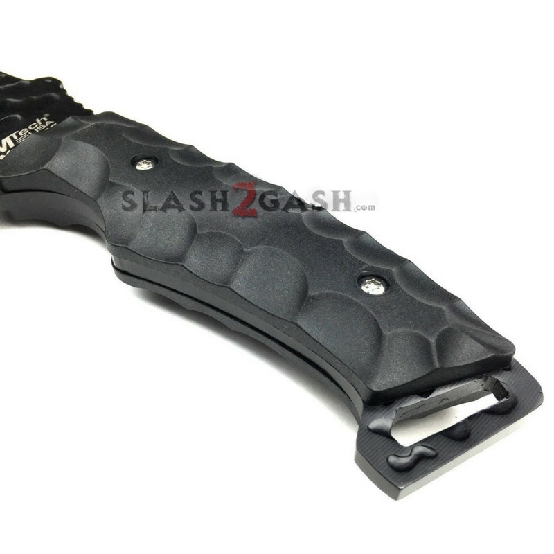 MTech Xtreme Full Tang Black Fixed Blade Tactical Fighter Knife w/Sheath Knife-Fixed - Tophatter Daily Deals