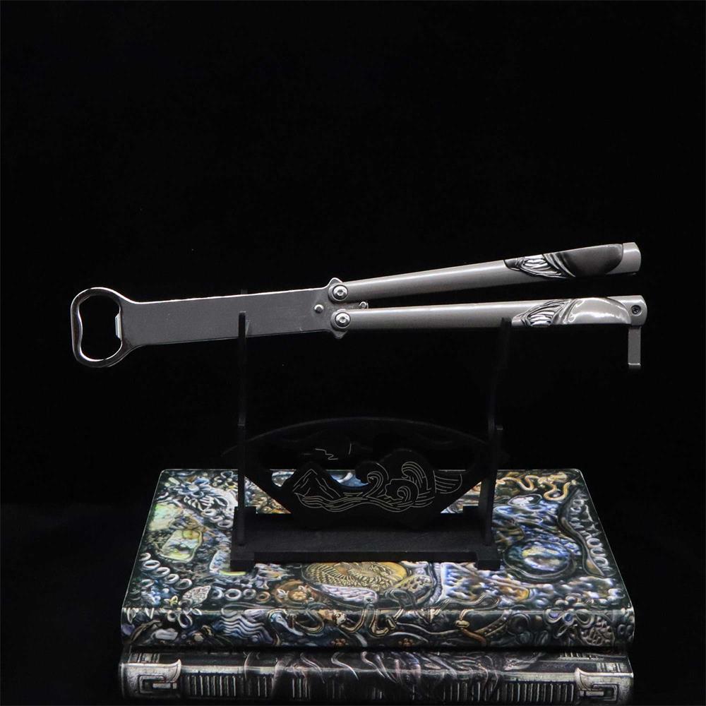 Metal Predator & Alien Balisong Bottle Opener - Tophatter Daily Deals