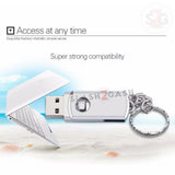 Mini Metal Rotary USB Flash Drive 2.0 Key Chain Memory Stick 16/32/64gb USB Flash Drive - Tophatter Daily Deals