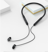 Bluetooth Headset Neck Type Wireless Mobile Phone Black USB 0 - Tophatter Daily Deals