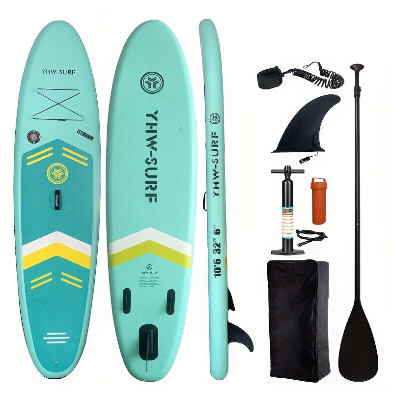 Surfboard Set with Paddle Board and Accessories Paddleboards - Tophatter Daily Deals