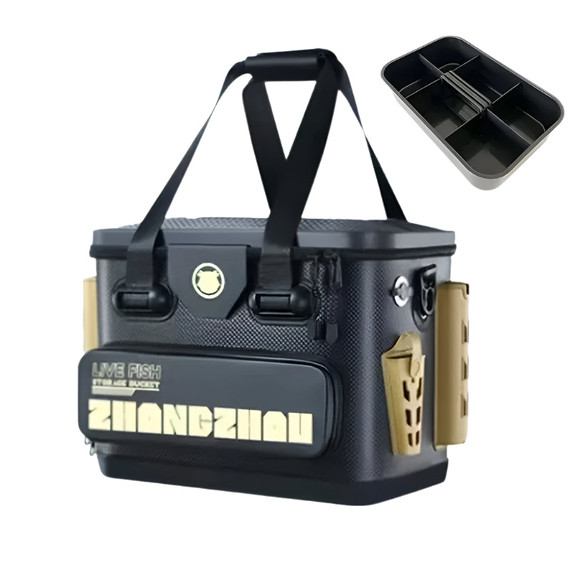 Fishing Barrel EVA Live Fish Storage Box Outdoor > Fishing - Tophatter Daily Deals