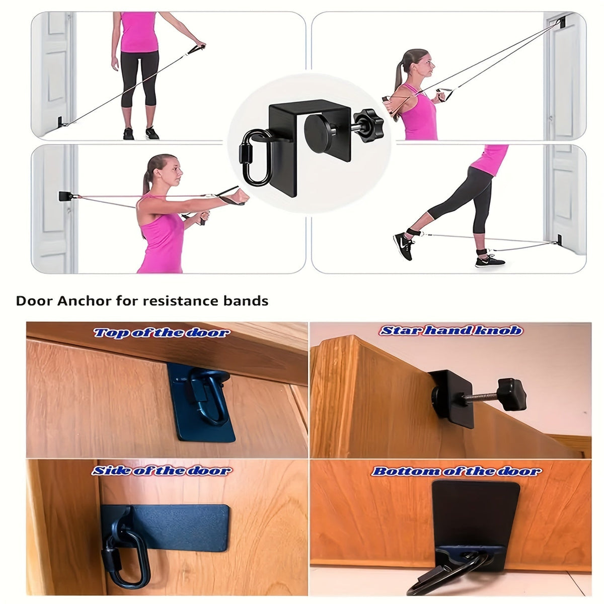 Door Flexibility Trainer Adjustable Split Leg Stretch Strap Weightlifting Machines & Racks - Tophatter Daily Deals