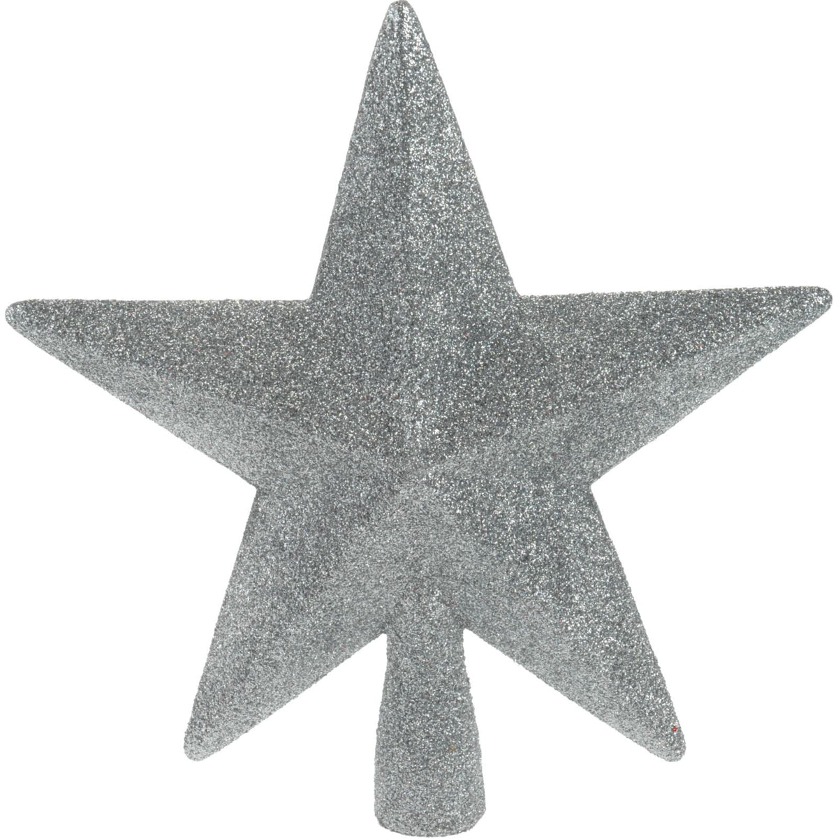 Silver Star Christmas Tree Topper | Sparkling Silver Christmas Tree Topper Tree Decoration - Tophatter Daily Deals