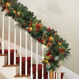 2.7 Meter Christmas Rattan Garland Decorative Christmas Decorations - Tophatter Daily Deals
