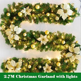 2.7 Meter Christmas Rattan Garland Decorative Christmas Decorations - Tophatter Daily Deals