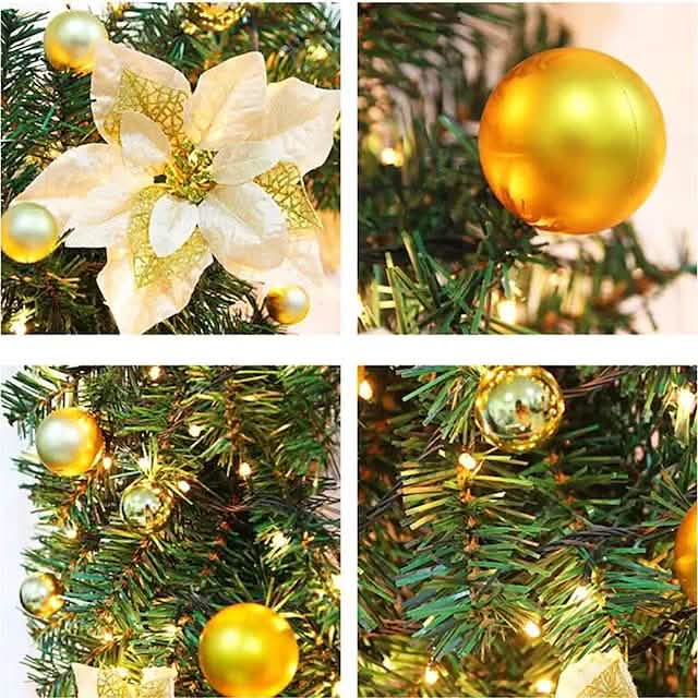 2.7 Meter Christmas Rattan Garland Decorative Christmas Decorations - Tophatter Daily Deals