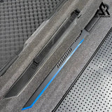 27'' Ninja Sword TANTO BLADE Machete FullTang(US ONLY）-GS64 Blue Pocket Knives - Tophatter Daily Deals