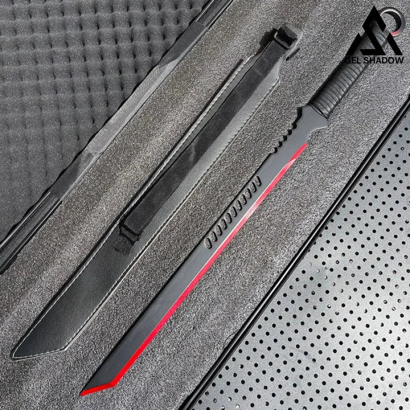 27'' Ninja Sword TANTO BLADE Machete FullTang(US ONLY）-GS64 Red Pocket Knives - Tophatter Daily Deals