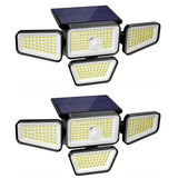 270 LED Solar Garden Outdoor Lights 2-Piece Solar Outdoor Lights - Tophatter Daily Deals