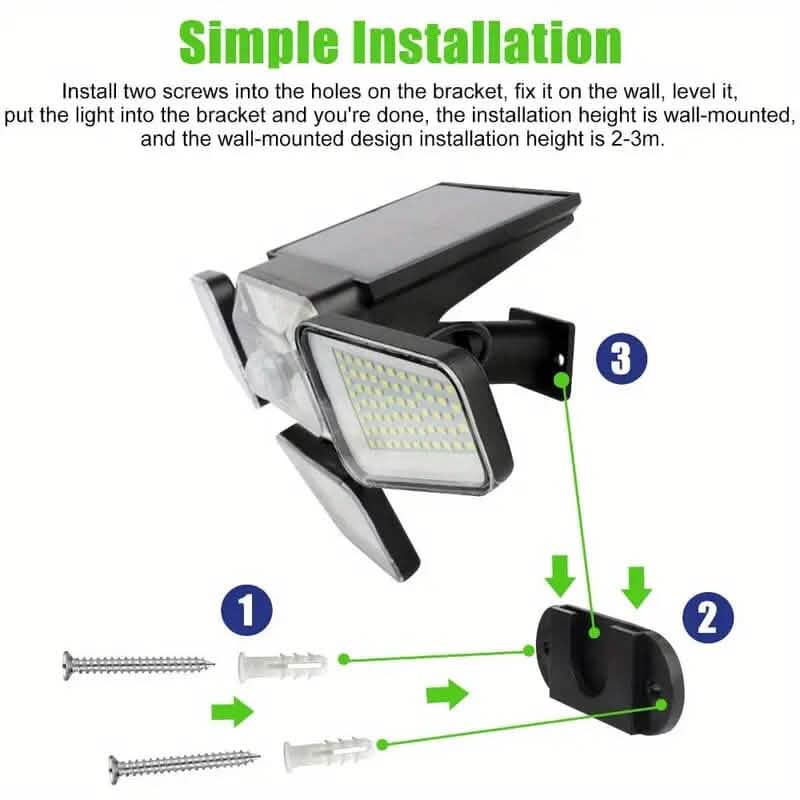 270 LED Solar Garden Outdoor Lights Solar Outdoor Lights - Tophatter Daily Deals