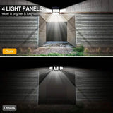 270 LED Solar Garden Outdoor Lights Solar Outdoor Lights - Tophatter Daily Deals