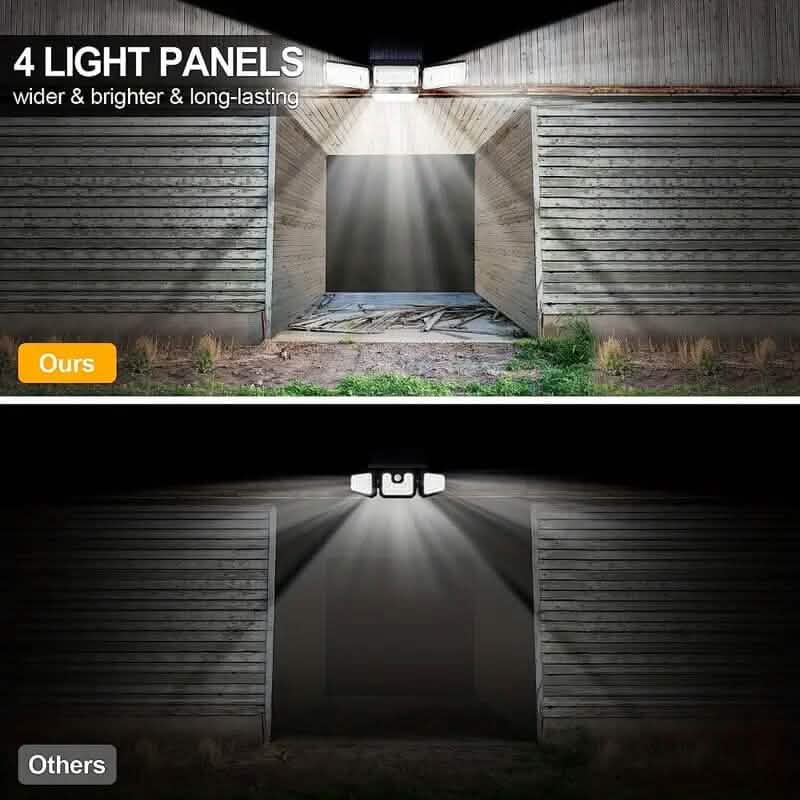 270 LED Solar Garden Outdoor Lights Solar Outdoor Lights - Tophatter Daily Deals