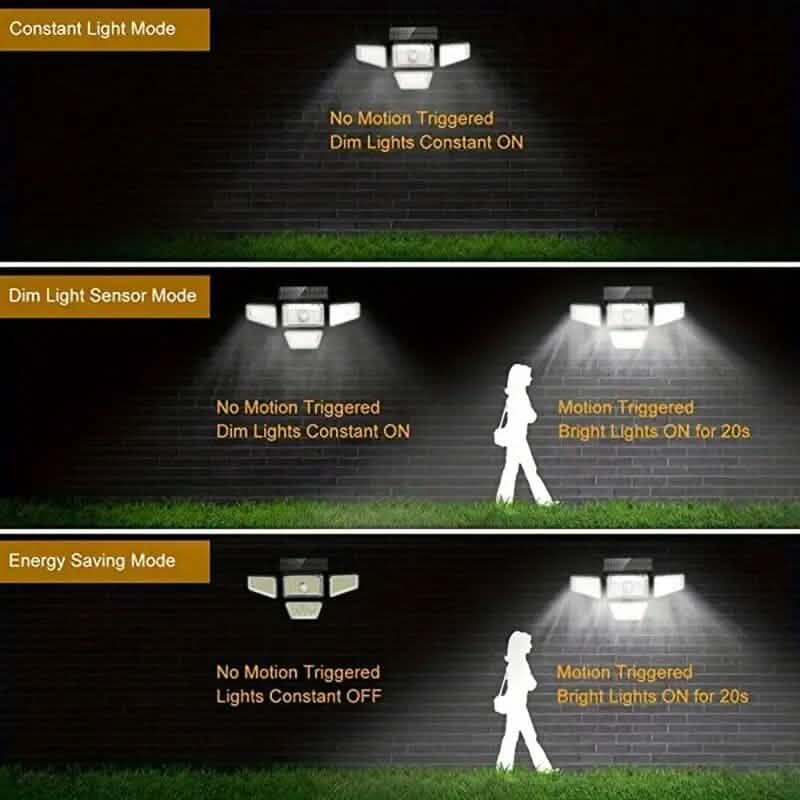 270 LED Solar Garden Outdoor Lights Solar Outdoor Lights - Tophatter Daily Deals