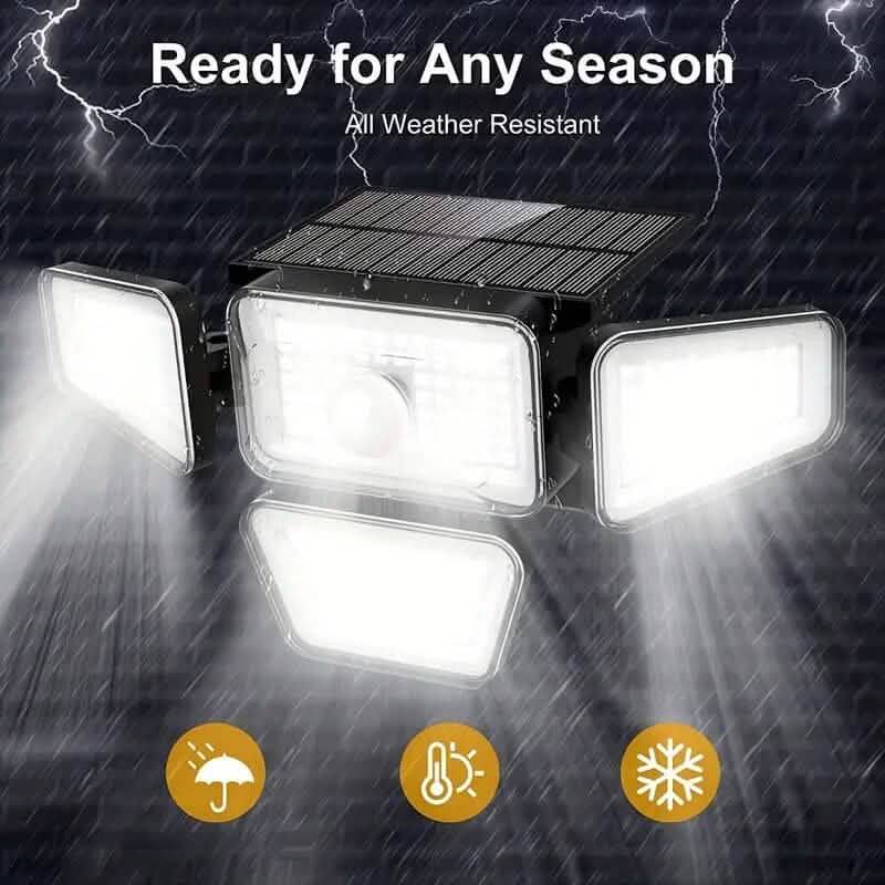 270 LED Solar Garden Outdoor Lights Solar Outdoor Lights - Tophatter Daily Deals