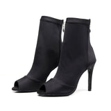Black Elastic Latin Dance Shoes Indoor 0 - Tophatter Daily Deals