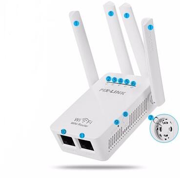 Antenna WIFI signal amplifier wireless repeater 0 - Tophatter Daily Deals