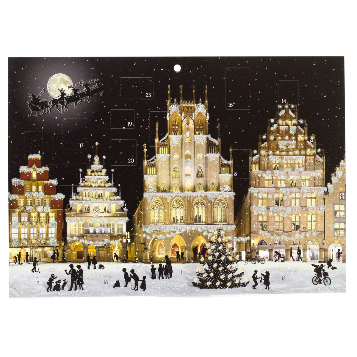 Christmas Advent Calendar Wintry City | Traditional Picture Advent Calendar Advent Calendar - Tophatter Daily Deals