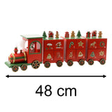 Festive Train Christmas Advent Calendar | Fill Your Own Wooden Calendar - 48cm Advent Calendar - Tophatter Daily Deals