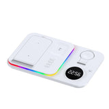 30W Multifunctional Three In One Wireless Magnetic Suction White Colorful Light Samsung 0 - Tophatter Daily Deals