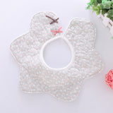 360° rotating flower waterproof saliva towel Small floral 0 - Tophatter Daily Deals
