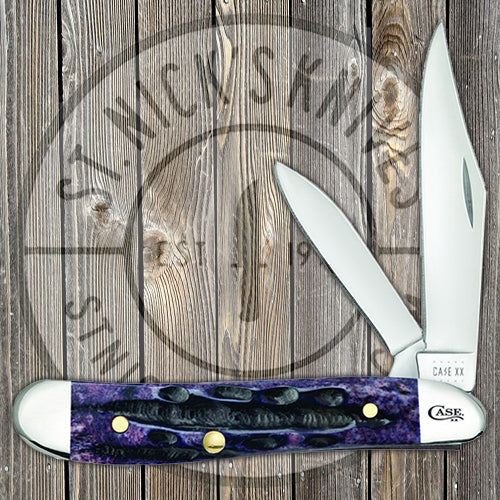 Case Peanut - Deep Canyon Jigged Light Purple Bone - 27162 Traditional Knives - Tophatter Daily Deals