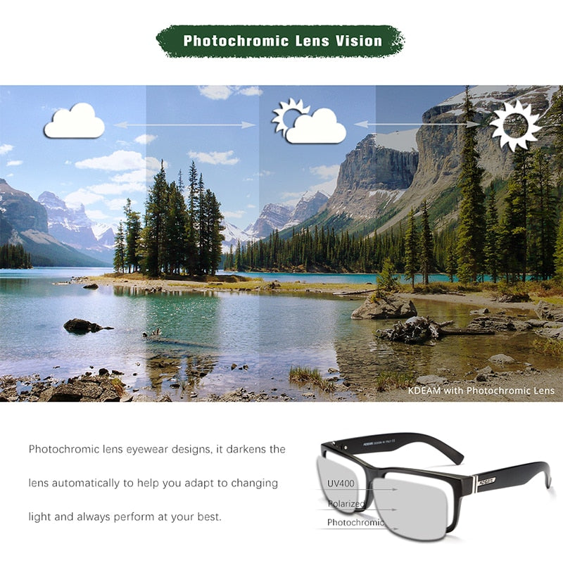 Revamp Of Sport Men Sunglasses Polarized KDEAM Shockingly Colors Sunglasses - Tophatter Daily Deals