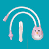 Baby Mouth Suction Nasal Aspirator Cleaning Tweezers Brush Set Pink Owl 0 - Tophatter Daily Deals