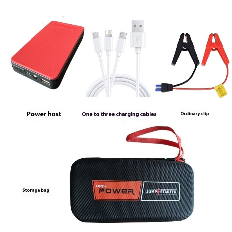 Automobile Emergency Start Power Source 12V Multi-function Vehicle-mounted Electrical Appliance Canvas Host 20000 T02 Emergency Start Power - Tophatter Daily Deals