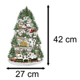 Christmas Advent Calendar The Christmas Railway | Christmas Train Advent Calendar Traditional Advent Calendar | Alpine Village Picture Advent Calendar Paper Advent Calendar Advent Calendar - Tophatter Daily Deals