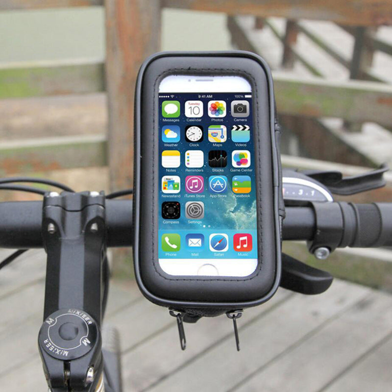 Bicycle Motorcycle Phone Holder Waterproof Case Bike Phone Bag For Xs 11 Mobile Stand Support Scooter Cover 0 - Tophatter Daily Deals