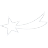 Shooting Star LED RGB Light | 35 LED Colour Changing Star Decoration - 25x60cm LED Light - Tophatter Daily Deals