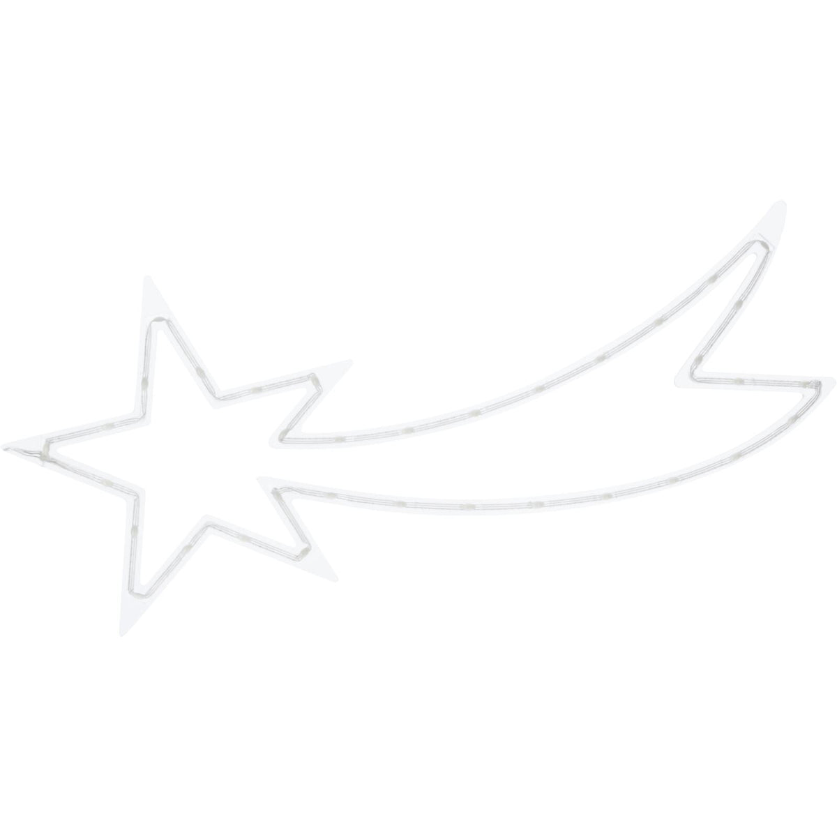 Shooting Star LED RGB Light | 35 LED Colour Changing Star Decoration - 25x60cm LED Light - Tophatter Daily Deals