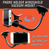 360 Car Rearview Mirror Rotation Adjustable Phone Holder Mount Multifunction 5 - Tophatter Daily Deals