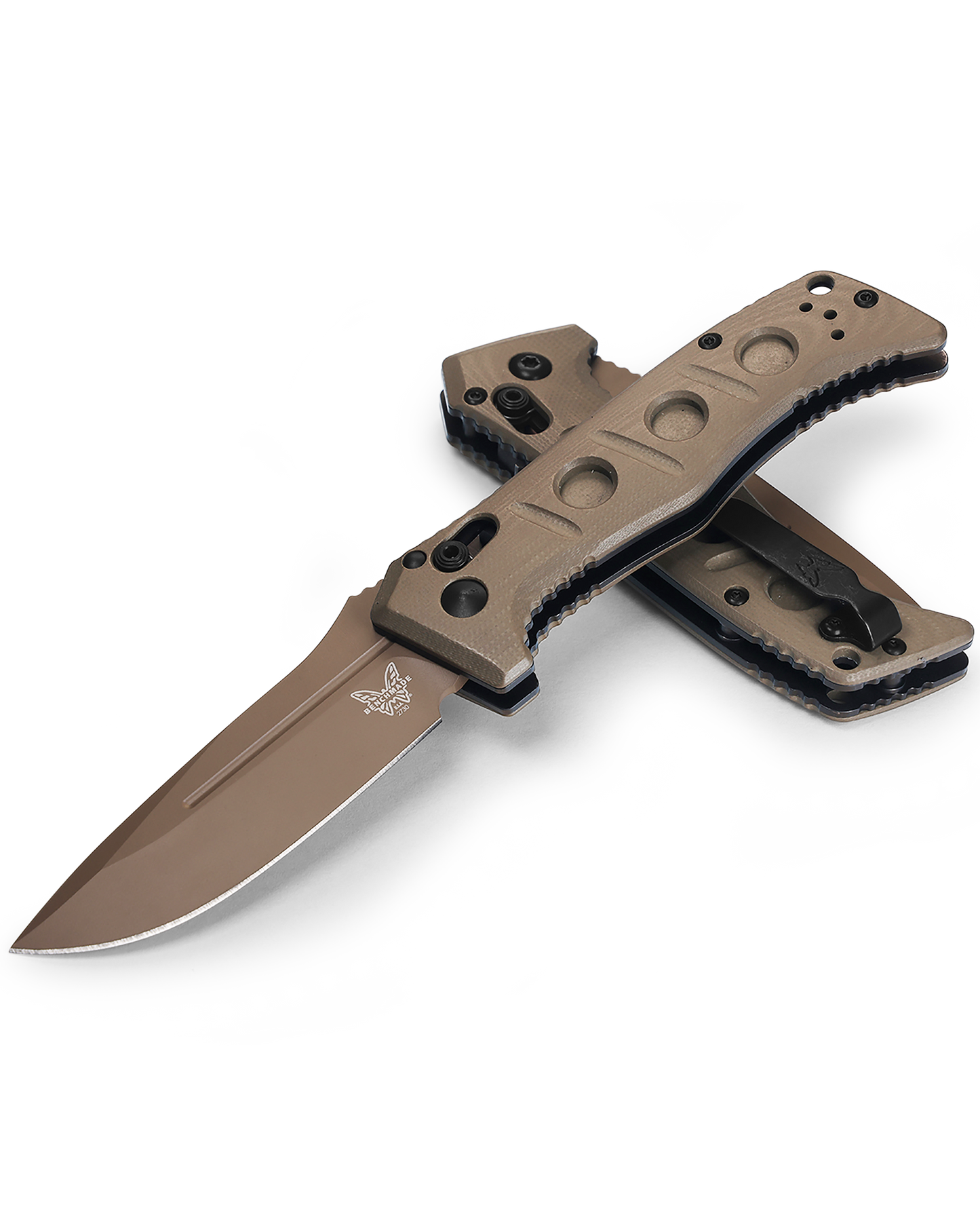 Benchmade Mini Auto Adamas - CPM-CruWear - OD Green G10 - 2730FE-2 Knives - Tophatter Daily Deals