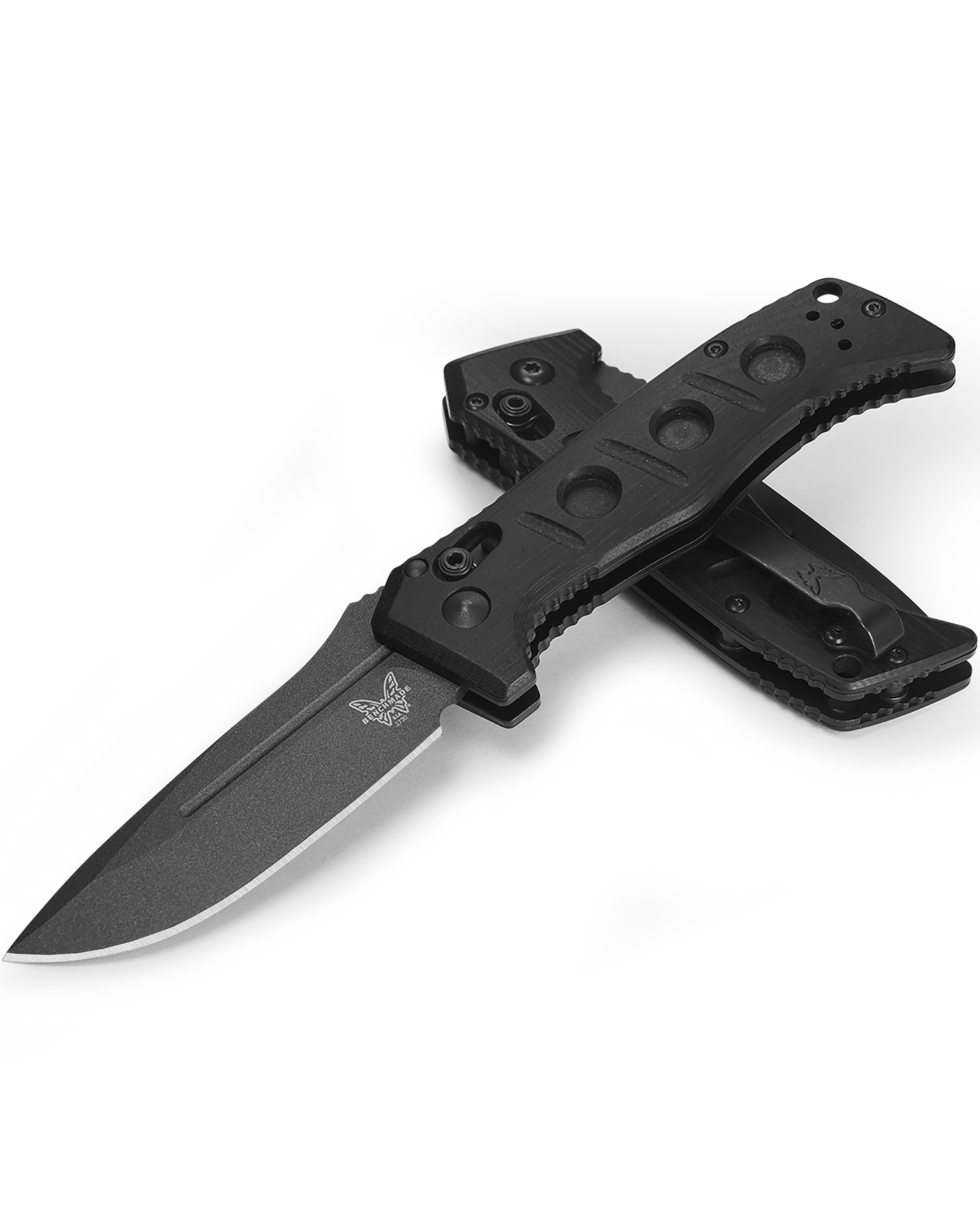 Benchmade Mini Auto Adamas - CPM-CruWear - Black G10 - 2730GY-01 Knives - Tophatter Daily Deals