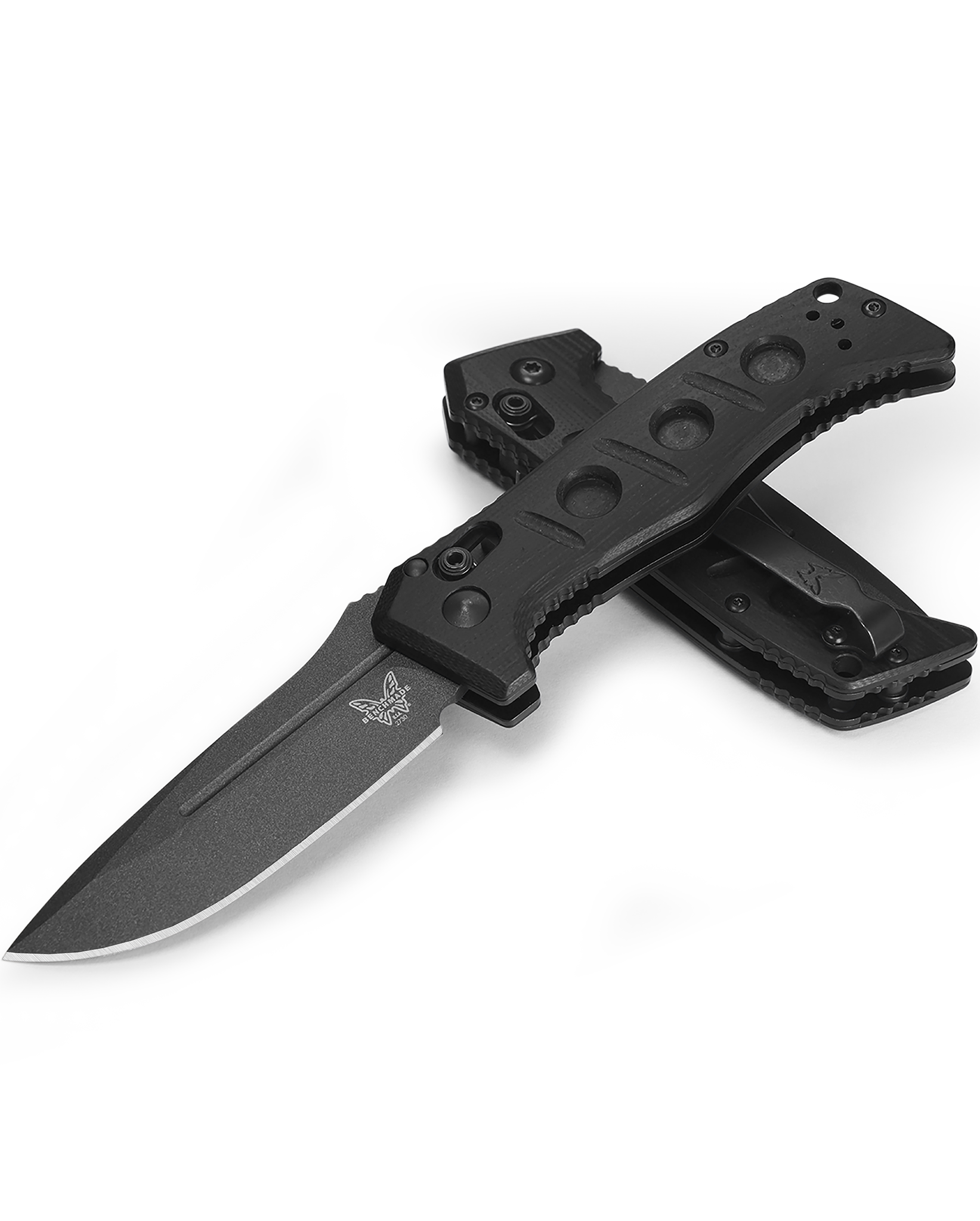 Benchmade Mini Auto Adamas - CPM-CruWear - Black G10 - 2730GY-01 Knives - Tophatter Daily Deals