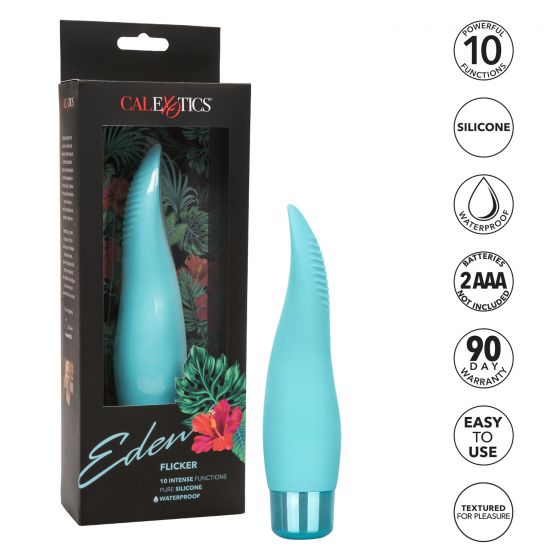 Eden Flicker Vibrator in Teal Vibrator - Tophatter Daily Deals
