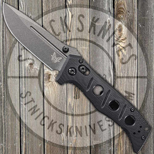 Benchmade Mini Adamas - CPM-Cruwear - Plain DLC Blade - 273GY-1 Knives - Tophatter Daily Deals