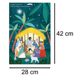 Away in a Manger Christmas Advent Calendar | Religious Nativity Advent Calendar Advent Calendar - Tophatter Daily Deals