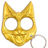 Self Defense Evil Cat Keychain Gold - Tophatter Daily Deals