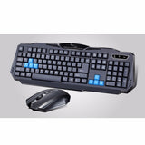 1 Set Of Durable Fashion Colorful Ergonomical Designed Wireless Black Keyboard Mouse Combos For Office & Home Computer Gam 0 - Tophatter Daily Deals