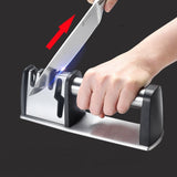 4 In 1 Knife Sharpener 3 Stages Kitchen Grinding Machine Professional Knife Sharpening Tools Household Quick Sharpening Stone 0 - Tophatter Daily Deals