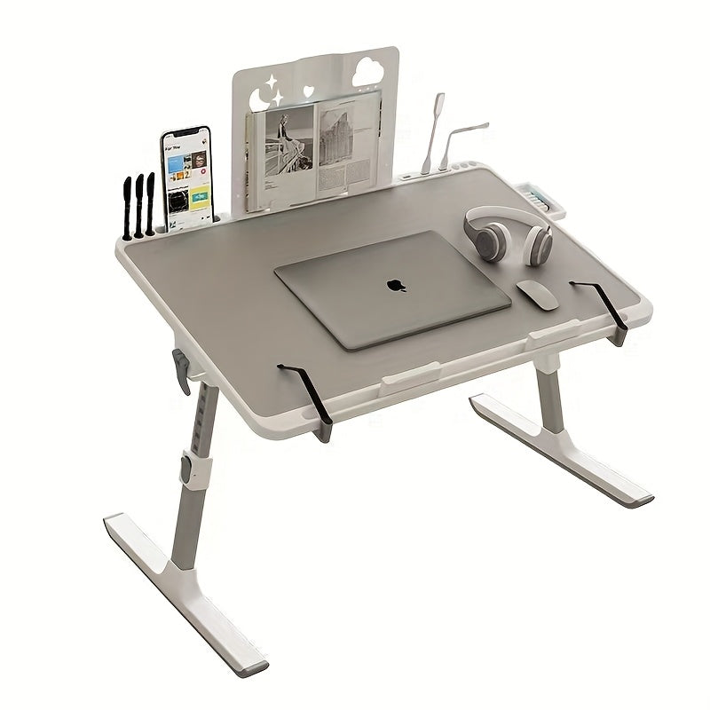 Adjustable Height Foldable Desk with Phone Slot Furniture > Office > Desks - Tophatter Daily Deals