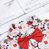 boy clothing set bow christmas print 0 - Tophatter Daily Deals