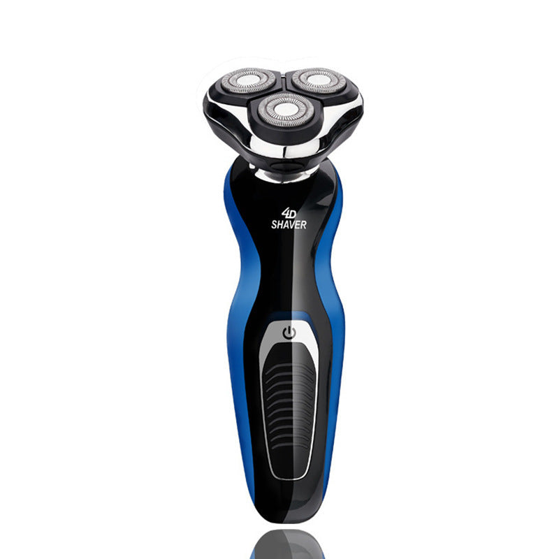 4D rechargeable shaver Blue USA 220V 0 - Tophatter Daily Deals