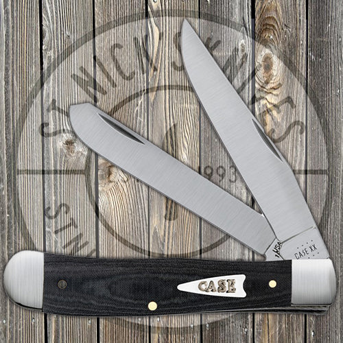 Case Trapper - Smooth Black Micarta - 27730 Traditional Knives - Tophatter Daily Deals
