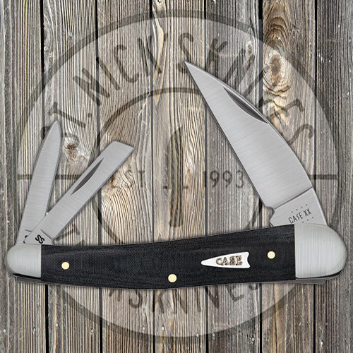 Case Seahorse Whittler - Smooth Black Micarta - 27733 Traditional Knives - Tophatter Daily Deals